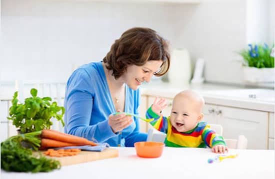 feeding baby